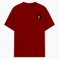 Cotton Stretch T-Shirt (Dtg) | T-Shirts | Him, Her, Unisex | Personalized | DTG | Motivational | Motivation | Success | Daily Motivation | Empowering | Results Over Excuses - left pocket - Red - mockup 3