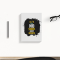 Daily Planner | 3-Month Undated | 300 GSM Cover, 70 GSM Pages, Digital Print | 204 Pages, Soft-Bound, Perfect Binding, Dotted Pages | Unisex | Personalized | Motivational | Motivation | Success | Daily Motivation | Empowering | Results Over Excuses - back - White - mockup 2