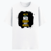 Cotton Stretch T-Shirt | Unisex Adult | 95% Cotton 5% Spandex Blend | 240 GSM, Breathable, Flexible | DTF Print Ready | Personalized | DTF | Motivational | Motivation | Success | Daily Motivation | Empowering | Results Over Excuses