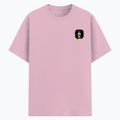 Cotton Stretch T-Shirt | Unisex Adult | 95% Cotton 5% Spandex Blend | 240 GSM, Breathable, Flexible | DTF Print Ready | Personalized | DTF | Motivational | Motivation | Success | Daily Motivation | Empowering | Results Over Excuses - left pocket - Light Baby Pink - mockup 3