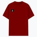 Cotton Stretch T-Shirt | Unisex Adult | 95% Cotton 5% Spandex Blend | 240 GSM, Breathable, Flexible | DTF Print Ready | Personalized | DTF | Motivational | Motivation | Success | Daily Motivation | Empowering | Results Over Excuses - right pocket - Red - mockup 4