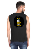 Men's Sleeveless T-Shirt | Regular Fit | 180 GSM Bio-Washed Cotton DTG | Pre-Shrunk, Double Stitched | For Gym & Casual Wear | Personalized | DTG | Motivational | Motivation | Success | Daily Motivation | Empowering | Results Over Excuses - back - Black - mockup 2