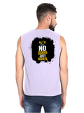 Men's Sleeveless T-Shirt | Regular Fit | 180 GSM Bio-Washed Cotton DTG | Pre-Shrunk, Double Stitched | For Gym & Casual Wear | Personalized | DTG | Motivational | Motivation | Success | Daily Motivation | Empowering | Results Over Excuses - back - Lavender - mockup 2