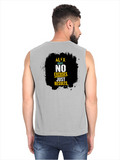 Men's Sleeveless T-Shirt | Regular Fit | 180 GSM Bio-Washed Cotton | Pre-Shrunk, Double Stitched | Men | Personalized | DTF | Motivational | Motivation | Success | Daily Motivation | Empowering | Results Over Excuses - back - Grey Melange - mockup 2