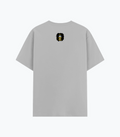 Basic T-Shirt | Unisex Fit, Sizes XS-2XL | 180 GSM Poly-Cotton Blend, DTF Ready | Bio-Wash, Silicon Finish, Durable Stitching | Adults | Personalized | DTF | Motivational | Motivation | Success | Daily Motivation | Empowering | Results Over Excuses - back - Grey Melange - mockup 2