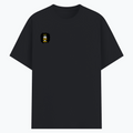 Basic T-Shirt | Unisex Fit, Sizes XS-2XL | 180 GSM Poly-Cotton Blend, DTF Ready | Bio-Wash, Silicon Finish, Durable Stitching | Adults | Personalized | DTF | Motivational | Motivation | Success | Daily Motivation | Empowering | Results Over Excuses - right pocket - Black melange - mockup 4