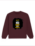 Oversized Sweatshirt | Roomy Relaxed Fit | 400 GSM Cotton Blend | Pre-Shrunk Drop Shoulder | Unisex Adult | Personalized | DTF | Motivational | Motivation | Success | Daily Motivation | Empowering | Results Over Excuses - front - Maroon - mockup 1