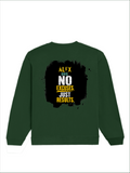Oversized Sweatshirt | Roomy Relaxed Fit | 400 GSM Cotton Blend | Pre-Shrunk Drop Shoulder | Unisex Adult | Personalized | DTF | Motivational | Motivation | Success | Daily Motivation | Empowering | Results Over Excuses - back - Bottle Green - mockup 2
