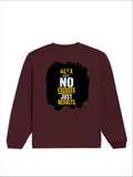 Oversized Sweatshirt | Roomy Relaxed Fit | 400 GSM Cotton Blend | Pre-Shrunk Drop Shoulder | Unisex Adult | Personalized | DTF | Motivational | Motivation | Success | Daily Motivation | Empowering | Results Over Excuses - back - Maroon - mockup 2