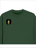 Oversized Sweatshirt | Roomy Relaxed Fit | 400 GSM Cotton Blend | Pre-Shrunk Drop Shoulder | Unisex Adult | Personalized | DTF | Motivational | Motivation | Success | Daily Motivation | Empowering | Results Over Excuses - right pocket - Bottle Green - mockup 4