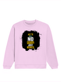 Oversized Sweatshirt | Roomy Relaxed Fit | 400 GSM Cotton Blend | Pre-Shrunk Drop Shoulder | Unisex Adult | Personalized | DTG | Motivational | Motivation | Success | Daily Motivation | Empowering | Results Over Excuses - front - Light Baby Pink - mockup 1