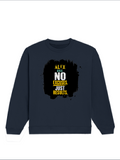 Oversized Sweatshirt | Roomy Relaxed Fit | 400 GSM Cotton Blend | Pre-Shrunk Drop Shoulder | Unisex Adult | Personalized | DTG | Motivational | Motivation | Success | Daily Motivation | Empowering | Results Over Excuses - front - Navy Blue - mockup 1
