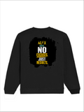 Oversized Sweatshirt | Roomy Relaxed Fit | 400 GSM Cotton Blend | Pre-Shrunk Drop Shoulder | Unisex Adult | Personalized | DTG | Motivational | Motivation | Success | Daily Motivation | Empowering | Results Over Excuses - back - Black - mockup 2