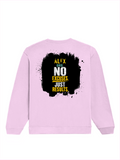 Oversized Sweatshirt | Roomy Relaxed Fit | 400 GSM Cotton Blend | Pre-Shrunk Drop Shoulder | Unisex Adult | Personalized | DTG | Motivational | Motivation | Success | Daily Motivation | Empowering | Results Over Excuses - back - Light Baby Pink - mockup 2