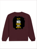 Oversized Sweatshirt | Roomy Relaxed Fit | 400 GSM Cotton Blend | Pre-Shrunk Drop Shoulder | Unisex Adult | Personalized | DTG | Motivational | Motivation | Success | Daily Motivation | Empowering | Results Over Excuses - back - Maroon - mockup 2