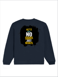 Oversized Sweatshirt | Roomy Relaxed Fit | 400 GSM Cotton Blend | Pre-Shrunk Drop Shoulder | Unisex Adult | Personalized | DTG | Motivational | Motivation | Success | Daily Motivation | Empowering | Results Over Excuses - back - Navy Blue - mockup 2