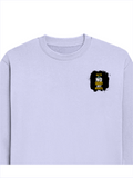 Oversized Sweatshirt | Roomy Relaxed Fit | 400 GSM Cotton Blend | Pre-Shrunk Drop Shoulder | Unisex Adult | Personalized | DTG | Motivational | Motivation | Success | Daily Motivation | Empowering | Results Over Excuses - left pocket - Lavender - mockup 3