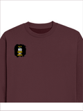 Oversized Sweatshirt | Roomy Relaxed Fit | 400 GSM Cotton Blend | Pre-Shrunk Drop Shoulder | Unisex Adult | Personalized | DTG | Motivational | Motivation | Success | Daily Motivation | Empowering | Results Over Excuses - right pocket - Maroon - mockup 4