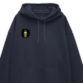 Oversized Hoodie | Relaxed Fit, Drop-Shoulder | 400 GSM Fabric | Warm, Durable | Unisex | Personalized | DTF | Motivational | Motivation | Success | Daily Motivation | Empowering | Results Over Excuses - right pocket - Navy Blue - mockup 4
