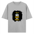 Oversized Standard T-Shirt | Unisex Oversized Fit | 180 GSM 100% Super Combed Cotton | DTF Print | Soft & Durable | Personalized | DTF | Motivational | Motivation | Success | Daily Motivation | Empowering | Results Over Excuses - front - Grey Melange - mockup 1