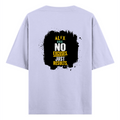 Oversized Standard T-Shirt | Unisex Oversized Fit | 180 GSM 100% Super Combed Cotton | DTF Print | Soft & Durable | Personalized | DTF | Motivational | Motivation | Success | Daily Motivation | Empowering | Results Over Excuses - back - Lavender - mockup 2
