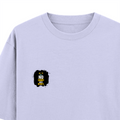 Oversized Standard T-Shirt | Unisex Oversized Fit | 180 GSM 100% Super Combed Cotton | DTF Print | Soft & Durable | Personalized | DTF | Motivational | Motivation | Success | Daily Motivation | Empowering | Results Over Excuses - left pocket - Lavender - mockup 3