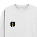 Oversized Standard T-Shirt | Unisex Oversized Fit | 180 GSM 100% Super Combed Cotton | DTF Print | Soft & Durable | Personalized | DTF | Motivational | Motivation | Success | Daily Motivation | Empowering | Results Over Excuses - left pocket - White - mockup 3