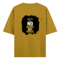 Oversized Classic T-Shirt | Unisex Fit | 100% Super-Combed Cotton | Pre-Shrunk, Double-Stitched | Adults | Personalized | DTF | Motivational | Motivation | Success | Daily Motivation | Empowering | Results Over Excuses - back - Mustard Yellow - mockup 2