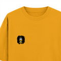 Oversized Classic T-Shirt | Unisex Oversized Fit | 100% Super-Combed Cotton | Pre-Shrunk & Ribbed Neck | Adults | Personalized | DTG | Motivational | Motivation | Success | Daily Motivation | Empowering | Results Over Excuses - left pocket - Golden Yellow - mockup 3