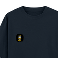 Oversized Classic T-Shirt | Unisex Oversized Fit | 100% Super-Combed Cotton | Pre-Shrunk & Ribbed Neck | Adults | Personalized | DTG | Motivational | Motivation | Success | Daily Motivation | Empowering | Results Over Excuses - left pocket - Navy Blue - mockup 3