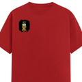Classic Crew T-Shirt | Men's Regular Fit | 180 GSM Bio-Washed Cotton | DTG Print Ready | Double-Stitched & Ribbed Neck | Personalized | DTG | Motivational | Motivation | Success | Daily Motivation | Empowering | Results Over Excuses - right pocket - Red - mockup 4