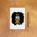 NotePad | A5 Size | Digital Print | 120 Pages | Unisex | Personalized | Motivational | Motivation | Success | Daily Motivation | Empowering | Results Over Excuses - front_2 - White - mockup 3