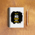 NotePad | A5 Size | Digital Print | 120 Pages | Unisex | Personalized | Motivational | Motivation | Success | Daily Motivation | Empowering | Results Over Excuses - front_3 - White - mockup 5