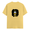 Female Classic Crew T-Shirt | Women's Regular Fit | 180 GSM Bio-Washed Cotton | Double Stitched, Pre-Shrunk | Personalized | DTG | Motivational | Motivation | Success | Daily Motivation | Empowering | Results Over Excuses - back - Yellow - mockup 2