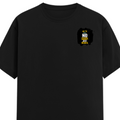Female Classic Crew T-Shirt | Women's Regular Fit | 180 GSM Bio-Washed Cotton | Double Stitched, Pre-Shrunk | Personalized | DTG | Motivational | Motivation | Success | Daily Motivation | Empowering | Results Over Excuses - left pocket - Black - mockup 3