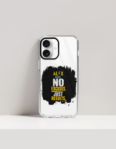 iPhone Glass Case | For iPhone Users | Tempered Glass Back & TPU Sides | Durable Protection & Fade-Proof Print | Unisex | Personalized | Motivational | Motivation | Success | Daily Motivation | Empowering | Results Over Excuses - front_16 - 16 - mockup 4