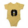 Baby Romper | 0-12 Months Regular Fit | 180 GSM Bio-Washed Cotton Blend | Double Stitched, Pre-Shrunk | Unisex | Personalized | DTF | Motivational | Motivation | Success | Daily Motivation | Empowering | Results Over Excuses - front - Yellow - mockup 1