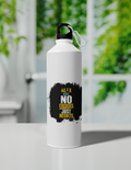 Sipper Bottle | 750 ml | Aluminum | Fade Proof Sublimation Print | Clip Cap | Unisex | Personalized | Motivational | Motivation | Success | Daily Motivation | Empowering | Results Over Excuses - front - White - mockup 1