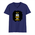 Male V Neck T-Shirt | Regular Fit | 180 GSM Bio-Washed Cotton | DTF Print | Double Stitched, Pre-Shrunk | Men | Personalized | DTF | Motivational | Motivation | Success | Daily Motivation | Empowering | Results Over Excuses - front - Royal Blue - mockup 1