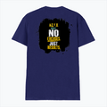 Male V Neck T-Shirt | Regular Fit | 180 GSM Bio-Washed Cotton | DTF Print | Double Stitched, Pre-Shrunk | Men | Personalized | DTF | Motivational | Motivation | Success | Daily Motivation | Empowering | Results Over Excuses - back - Royal Blue - mockup 2
