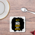 Coasters | Unisex | 3mm MDF Sublimation Print | Glossy Finish, Table Protection | Home & Office Accessory | Personalized | Motivational | Motivation | Success | Daily Motivation | Empowering | Results Over Excuses - front_2 - White - mockup 2