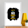 Framed Poster | Multiple Sizes & Frame Colors | 300 GSM Art Paper, Laminated | Fade-Proof Digital Print, Mounting Kit Included | Unisex | Personalized | Motivational | Motivation | Success | Daily Motivation | Empowering | Results Over Excuses - front_A3 Frame Poster - A3 Frame Poster - mockup 12