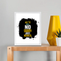 Framed Poster | Multiple Sizes & Frame Colors | 300 GSM Art Paper, Laminated | Fade-Proof Digital Print, Mounting Kit Included | Unisex | Personalized | Motivational | Motivation | Success | Daily Motivation | Empowering | Results Over Excuses - front_8x10In - 8x10In - mockup 2
