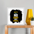 Framed Poster | Multiple Sizes & Frame Colors | 300 GSM Art Paper, Laminated | Fade-Proof Digital Print, Mounting Kit Included | Unisex | Personalized | Motivational | Motivation | Success | Daily Motivation | Empowering | Results Over Excuses - front_10x10In - 10x10In - mockup 3