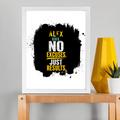 Framed Poster | Multiple Sizes & Frame Colors | 300 GSM Art Paper, Laminated | Fade-Proof Digital Print, Mounting Kit Included | Unisex | Personalized | Motivational | Motivation | Success | Daily Motivation | Empowering | Results Over Excuses - front_11x14In - 11x14In - mockup 4