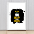 Framed Poster | Multiple Sizes & Frame Colors | 300 GSM Art Paper, Laminated | Fade-Proof Digital Print, Mounting Kit Included | Unisex | Personalized | Motivational | Motivation | Success | Daily Motivation | Empowering | Results Over Excuses - front_16x24In - 16x24In - mockup 10
