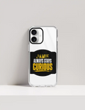Hard Clear Case | iPhone | TPU Sides & PC Back | Detachable Camera Protector, Scratch-Proof | Unisex | Personalized | Bold Typography | Self-improvement | Everyday | Empowering | Always Stay Curious - front_16 - 16 - mockup 4