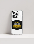 Hard Clear Case | iPhone | TPU Sides & PC Back | Detachable Camera Protector, Scratch-Proof | Unisex | Personalized | Bold Typography | Self-improvement | Everyday | Empowering | Always Stay Curious - front_16 Pro - 16 Pro - mockup 6