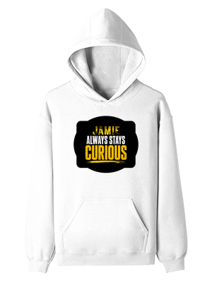 Pullover Hoodie (Dtf) | Hoodies & Jackets | DTF, DTG | Him, Her, Unisex | Personalized | DTF | Bold Typography | Self-improvement | Everyday | Empowering | Always Stay Curious - front - White - mockup 1