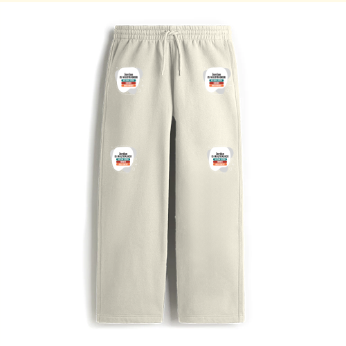 Personalized Typographic Sweatpants Embroidery with Custom Name
